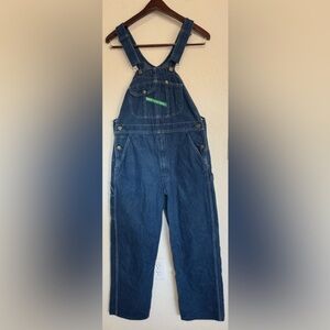 Vintage Key Imperial Denim Bib Overalls W34‎ L30 Blue Workwear Carpenter Utility